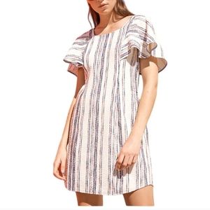Akemi + kin jovanie short striped dress sz S
